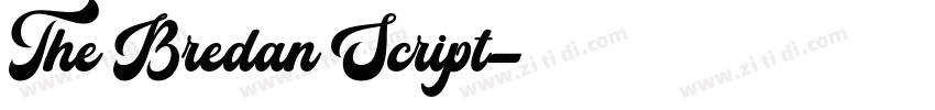 The Bredan Script字体转换 The Bredan Script字体转换